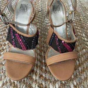 Pelle Moda Rhinestone Platforms